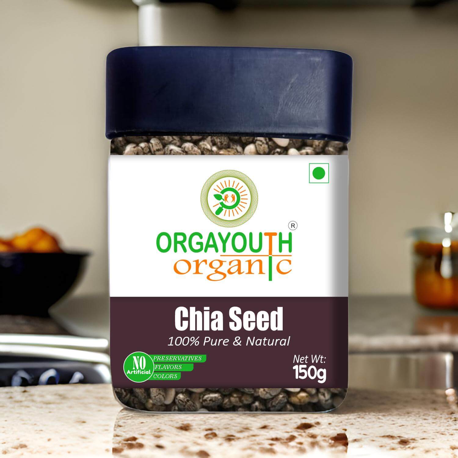 Organic Chia Seeds 150GM – Boosts Energy, Supports Digestion & Promotes Overall Health